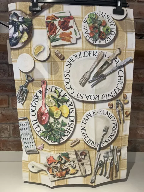 NEW Emma Bridgewater LAYING THE TABLE tea towel 100% cotton BN with Tag