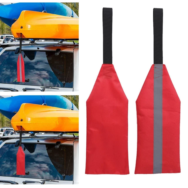 Bandiera Di Sicurezza Per Sport Acquatici – 122 Cm, Arancione Fluorescente Con Palo In Fibra Di Vetro, Galleggiante E Resistente UV - 2