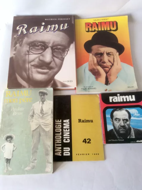 Raimu * Lot de 5 Ouvrages * Maurice Perisset / Cinéma / Paulette Brun +++