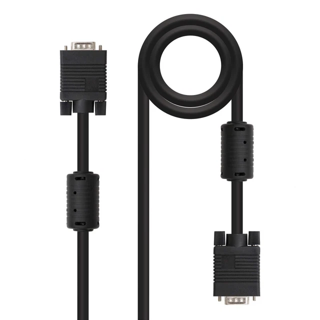 Nanocable 10.15.0110 - Cable Svga Con Ferrita Monitor, Proyector Y Pc Hdb15m Hdb15m Negro 10mts En España 77467897