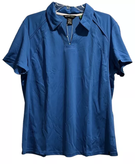 Ash City - North End Sport Top Size 2XL Nautical Blue Performance Pique Polo