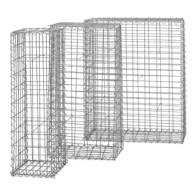 Galvanized Steel Gabion Stone Basket Retaining Wall Garden Wire Cage Fence Edge