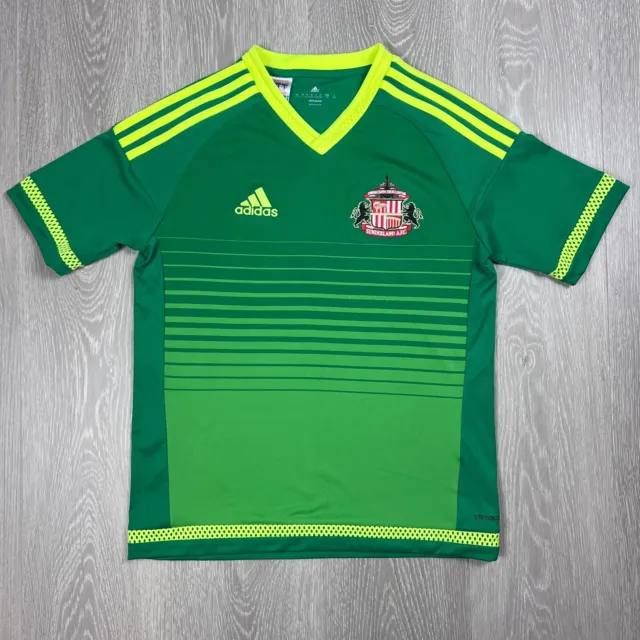 adidas Sunderland A.F.C Green Football Jersey Soccer Jersey Size 13-14 Years
