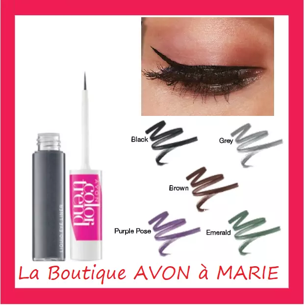 EYE LINER Liquide SCINTILLANT Métalisé COLOR TREND AVON : LONGUE TENUE !!!