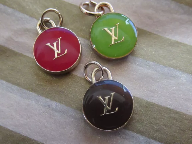 Lot 6 LV Gold Classic Metal Buttons 22 mm 0,86 inch Louis Vuitton