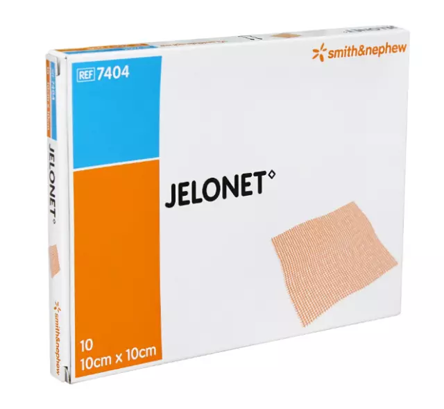 * Jelonet Paraffin Gauze Dressings 10 x 10cm 10 Dressings