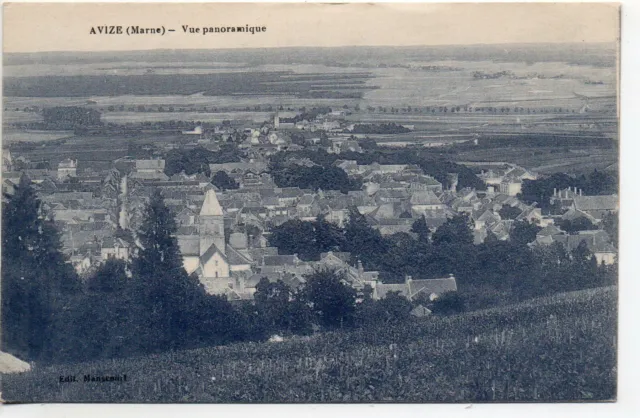 AVIZE - Marne - CPA 51 - vue panoramique