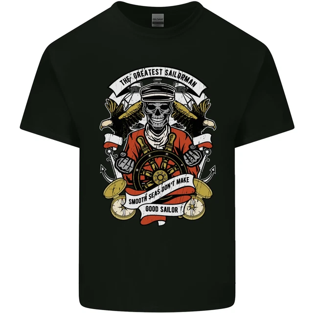 The Greatest Sailorman Sailing Sailor Mens Cotton T-Shirt Tee Top