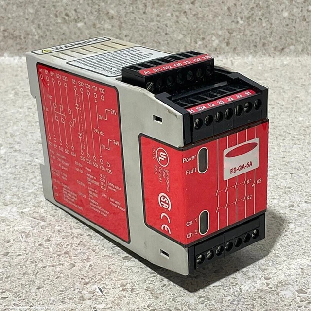 For Banner ES-GA-5A 50651 24V Safety Relay
