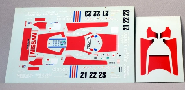 Décalcomanies Sponsor Course 1/24 – Lot 43 Stickers 88x60mm INTERDECAL Pour Modélisme Auto