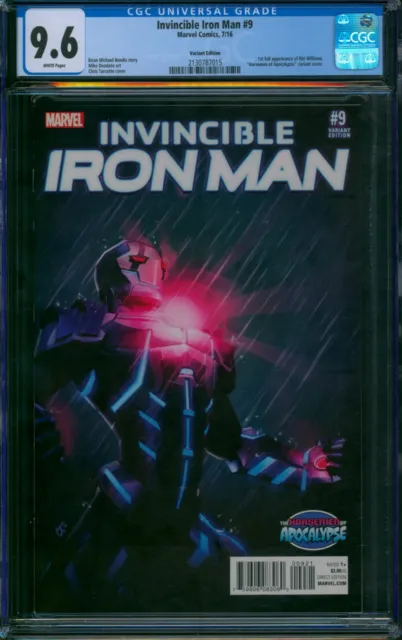 Invincible Iron Man #9 ⭐ CGC 9.6 ⭐ TURCOTTE VARIANT Cover 1st Riri Not CGC 2016