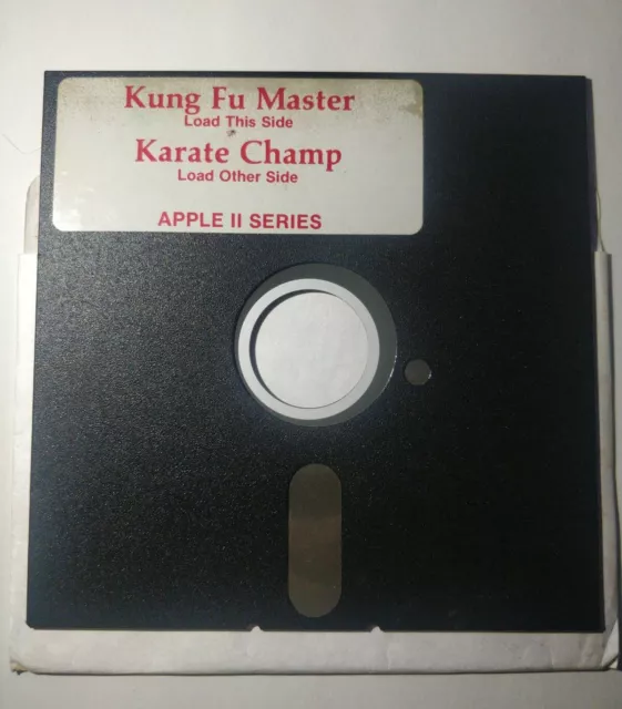 Kung-Fu Master & Karate Champ Games - Apple II Vintage 1984 - Rare