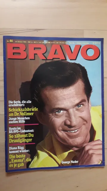 BRAVO Nr.44 vom 28.10.1968 The Monkees, Canned Heat, Bee Gees, Diana Rigg...
