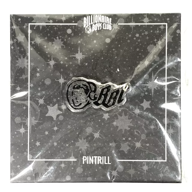 BILLIONAIRE BOYS CLUB Pintrill BBC Spaceman Logo Pin Silver