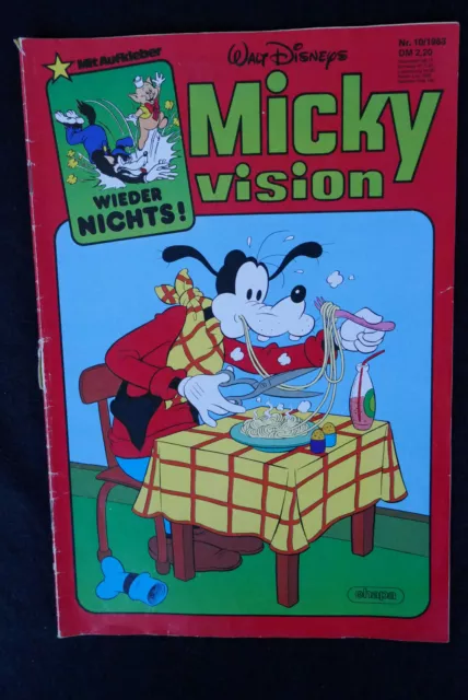 Walt Disney`s " Micky Vision ".Konvolut. Insges. 10 St.( 81, 82, 83, 84.) 3