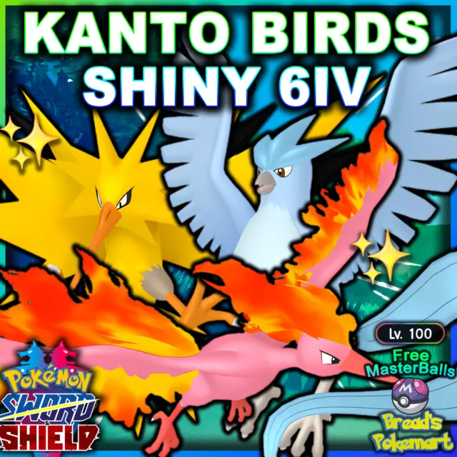 Pokemon Sword/Shield 6IV ✨Articuno ULTRA SHINY / Kanto (Digital Item) *NEW*