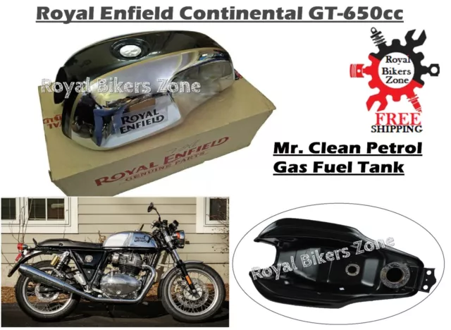 ROYAL ENFIELD &MR Clean Petrol Gas Fuel Tank" For "Continental GT 650