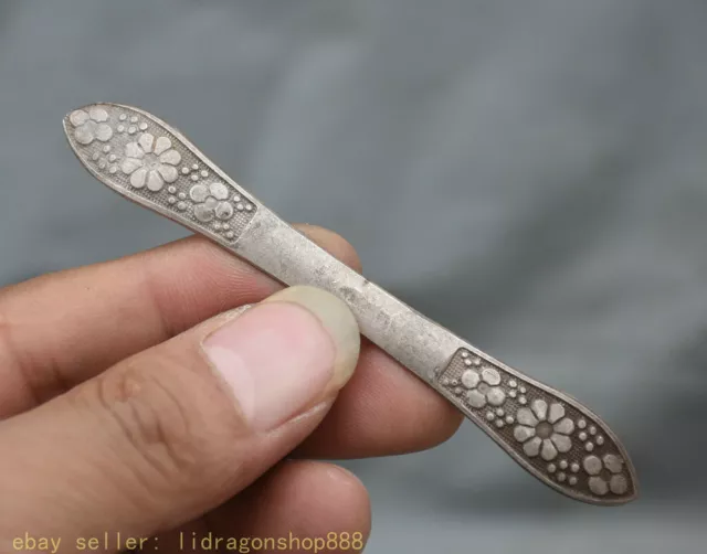 9CM Vieux Chine Miao Silver Palace noble Belle en épingle à cheveux