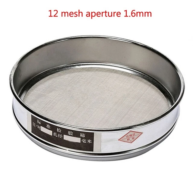 20cm Stainless Steel Mesh Sample Inspection Medicine Test Sieve Lab Tube Racks