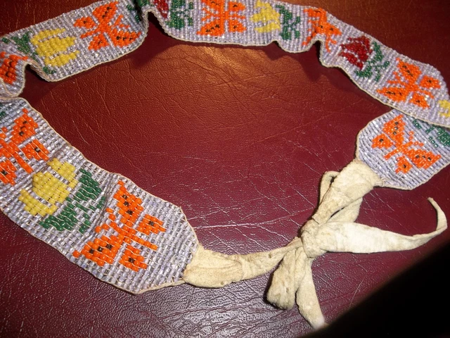 Native American Native  beaded Head Band