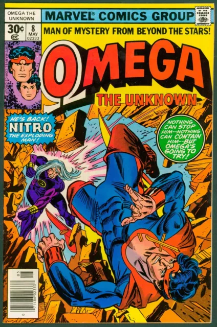 Omega the Unknown 8 NM- 9.2 Marvel 1977