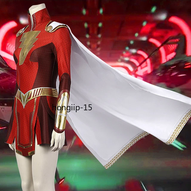 Lady Shazam Shazam Fury of the Gods Costume Cosplay Suit Halloween Party Gift CS