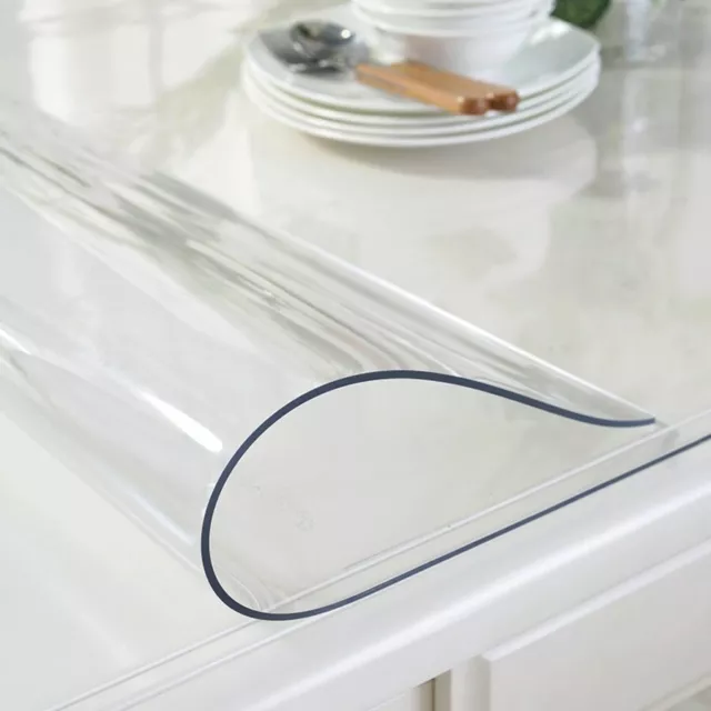 Tischfolie 2mm Schutzfolie Tischdecke Tischschutz Folie Transparent Klar PVC ✓✓✓