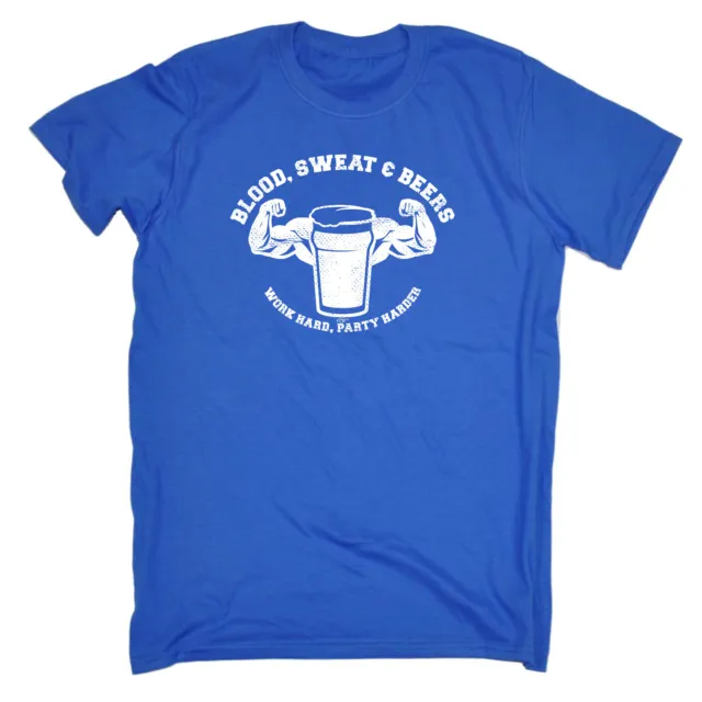 Magliette Blood Sweat And Beers Gym Uomo Divertenti Novità T-shirt