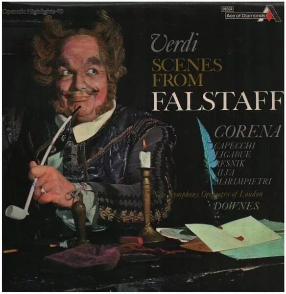 Giuseppe Verdi , Fernando Corena , Edward Downes Scenes From Falstaff Vinyl LP