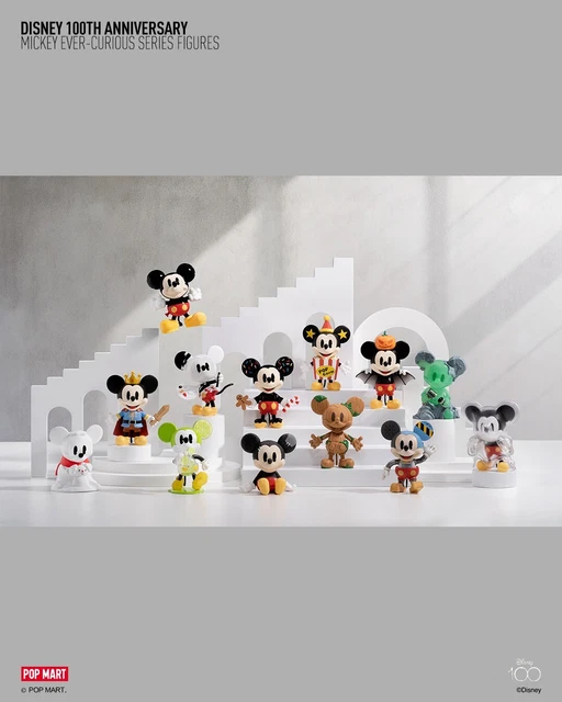 Pop Mart Disney 100th anniversary Mickey Mouse Ever-Curious Series Figures