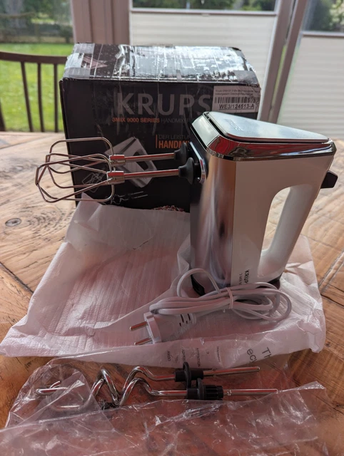 Krups 3Mix 9000 Batteur à main blanc et argent