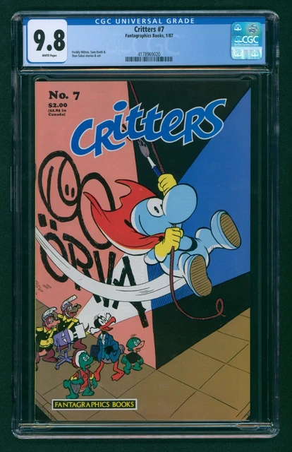 RARE! Critters #7 (1987) CGC 9.8 White! Stan Sakai! Sam Kieth! ONLY 3 9.8s exist