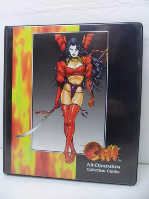 Shi All-Chronium Collector Cards 3-Ring Binder Only With Header Card 1995