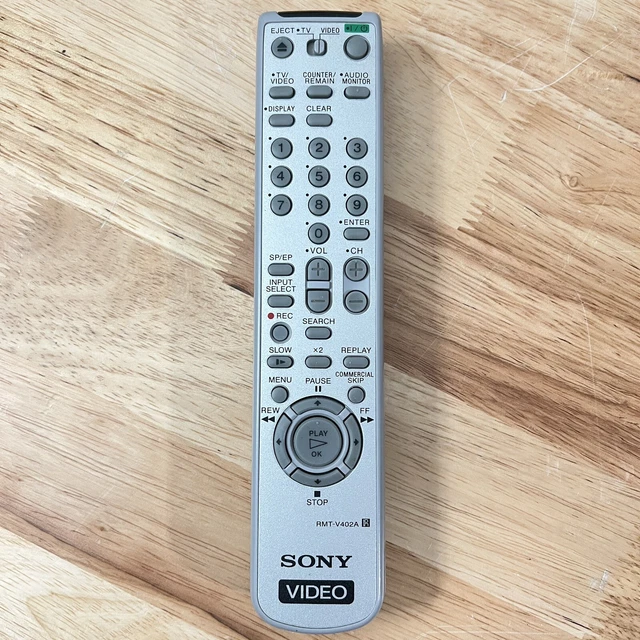 Genuine Sony Video Remote RMT-V402A for SLVN650 SLVN750 SLVN77 | Tested