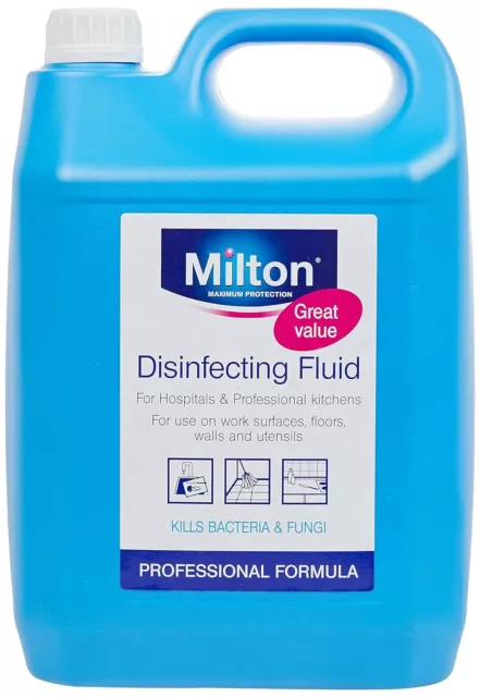 1 x Milton PX51366 Disinfecting Sterilising Fluid *5 LITRES* FREE Delivery