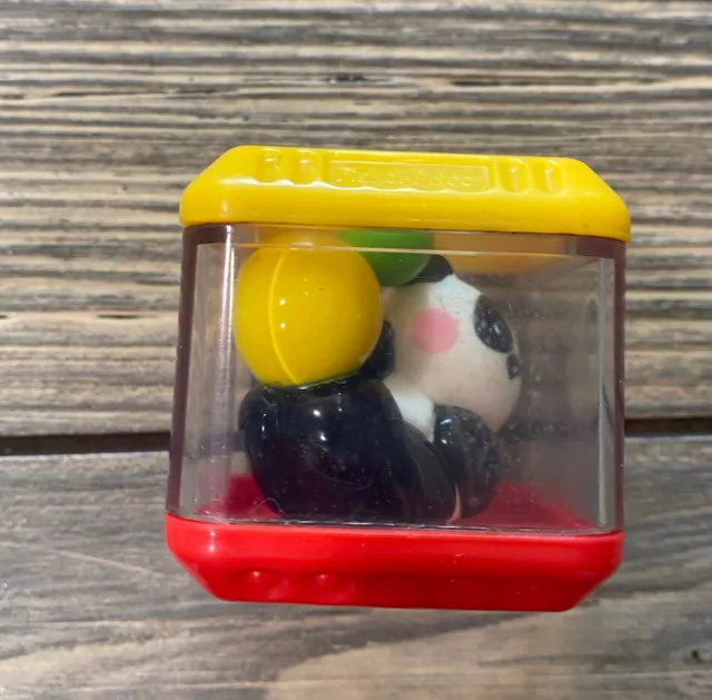 VINTAGE FISHER PRICE Panda Peek A Boo Block Toy Kids $14.99 - PicClick