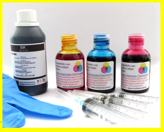 kit inchiostro ricarica cartucce hp 62 nero 62 c per stampante ENVY 5540