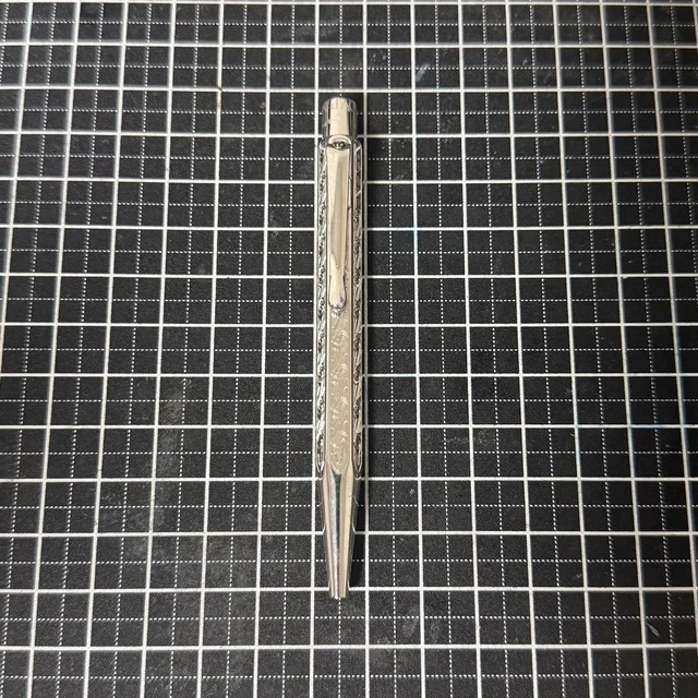 Stylo Roller Vintage Gilles D’Arley - Argenté Et Doré - Occasion - Stylo Bille De Collection