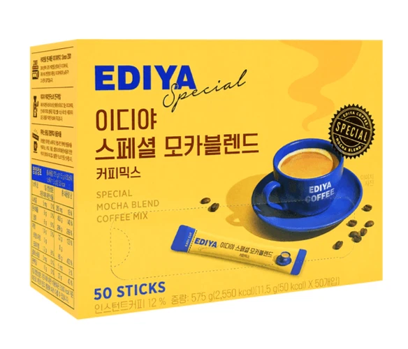 EDIYA SPECIAL MOCHA Blend Instant Coffee Mix, Premium Quality, 50