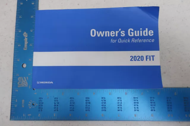 2020 20 Honda Fit  Owner's Manual Book - Free Shipping - Om527