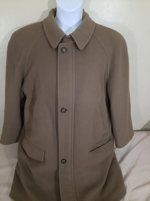 Mario Valente Mens Wool Cashmere Jacket Large XL 44 52 Overcoat Trench Coat Mario Valente Mens Wool Cashmere Jacket Large XL 44 52 Overcoat Trench Coat