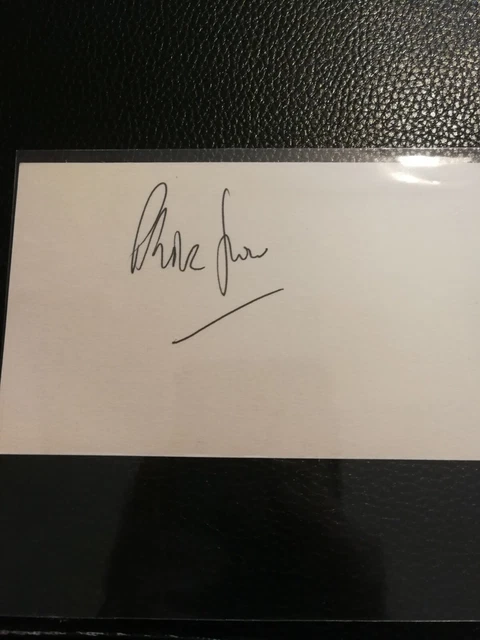 Peter SNOW CBE Handsigned Autograph Radio TV presenter