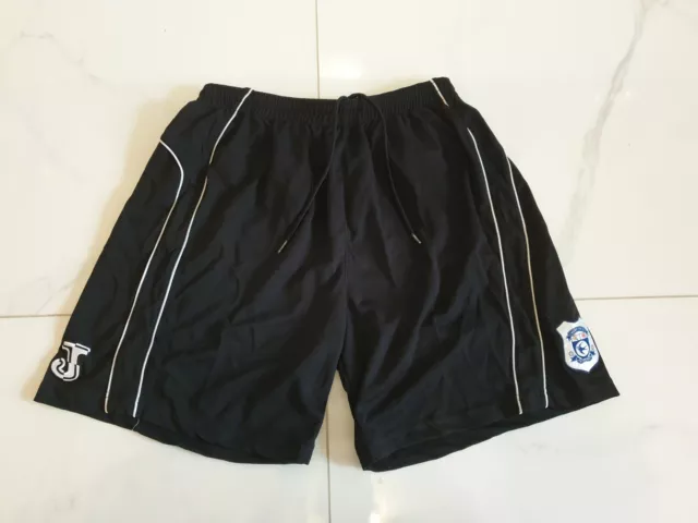 Cardiff City FC Joma Black Football Shorts 2008/09 3rd Kit Large