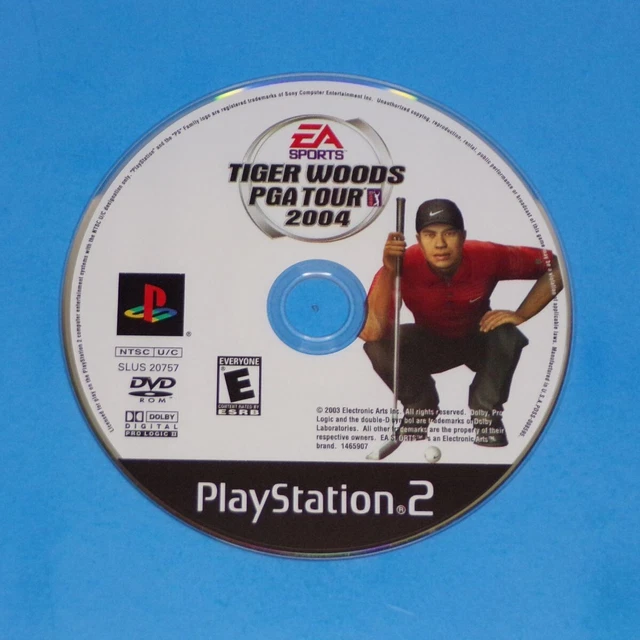 Tiger Woods PGA Tour 2004 - PlayStation 2 - PS2 - Disc Only - Resurfaced/Tested