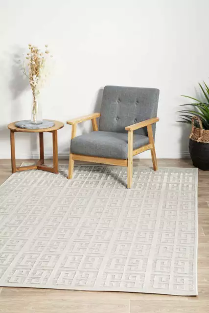 York Brenda Natural White Floor Area Rugs and Runner - Online