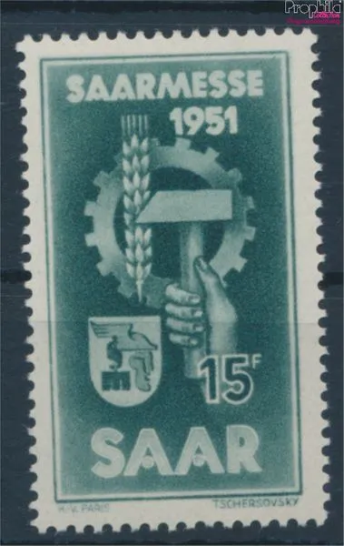 Briefmarken Saarland 1951 Mi 306 postfrisch (10214592