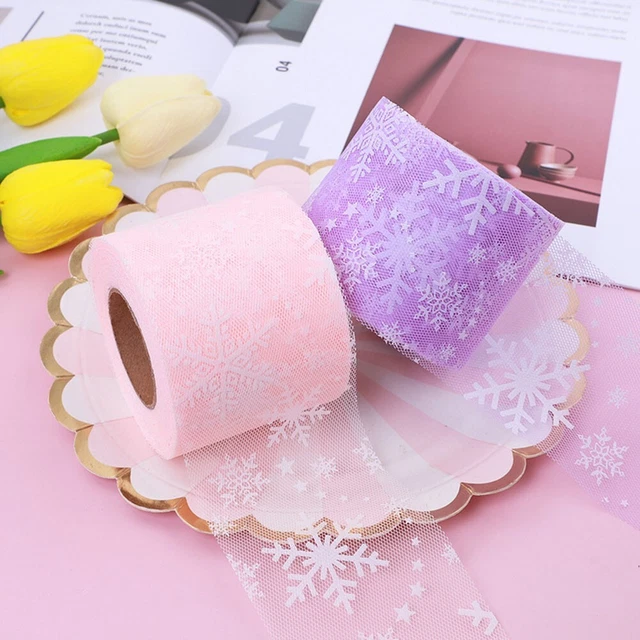 Elegante Tüll-Bandrolle zum Selbermachen Handwerk und als Geschenkverpackung Ne