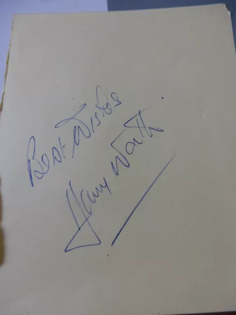 Actor / Comedian Harry Worth Autograph