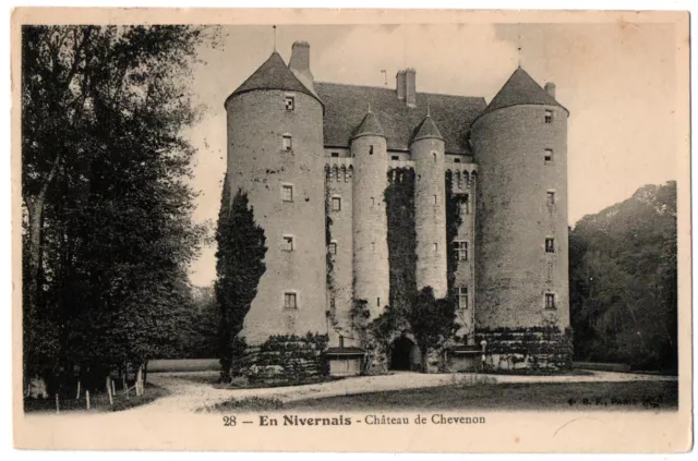 CPA 58 - En Niveranais (Nièvre) - 28. Château de Chevenon