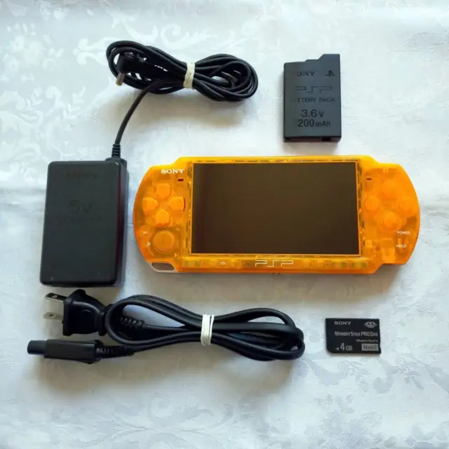 PSP 3000 Bright Yellow Console only No Battery [H]